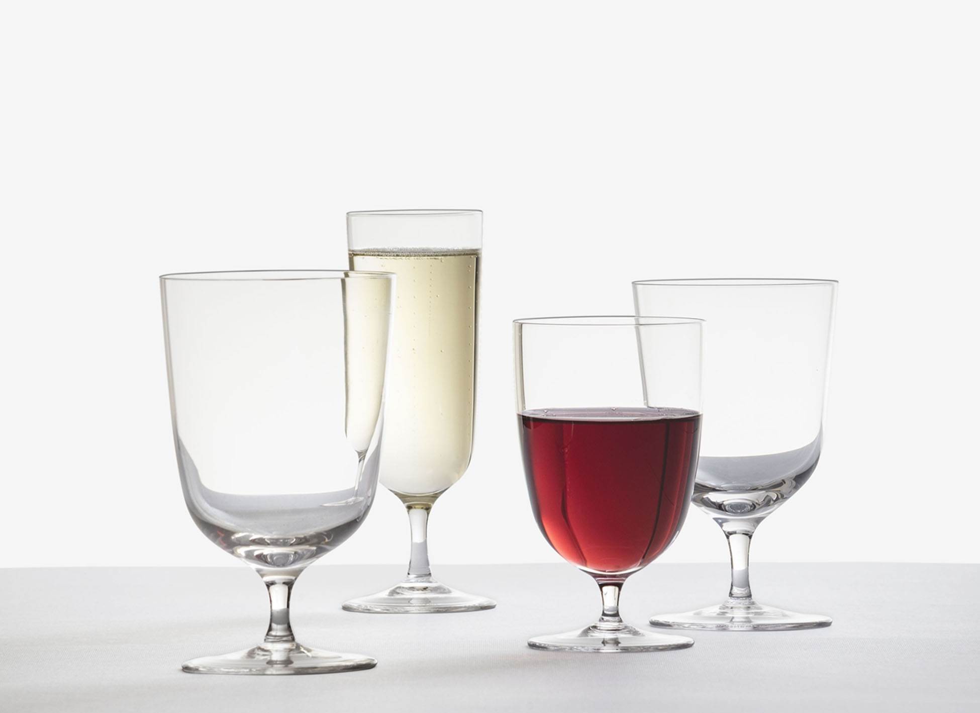 Amalfi Set Of 6 Wine Glasses in Neutrals - Ichendorf Milano