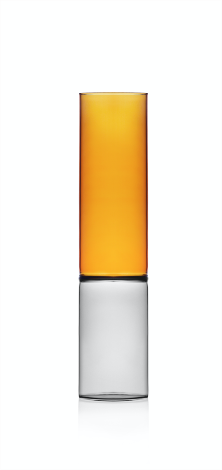 Vase Smoke/amber 30 Milano Ichendorf | Bamboo Cm 