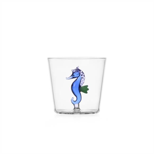 Bicchiere MARINE GARDEN Pesce blu/Alga ambra - ICHENDORF - CUHODE