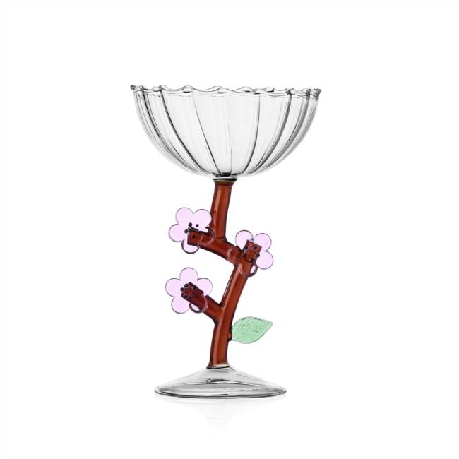 Champagne bowl peach blossom