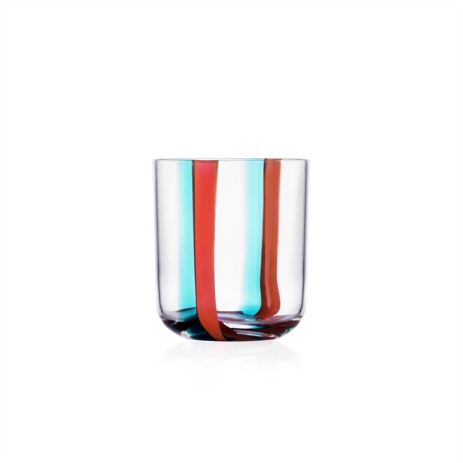 Tumbler light turquoise-red