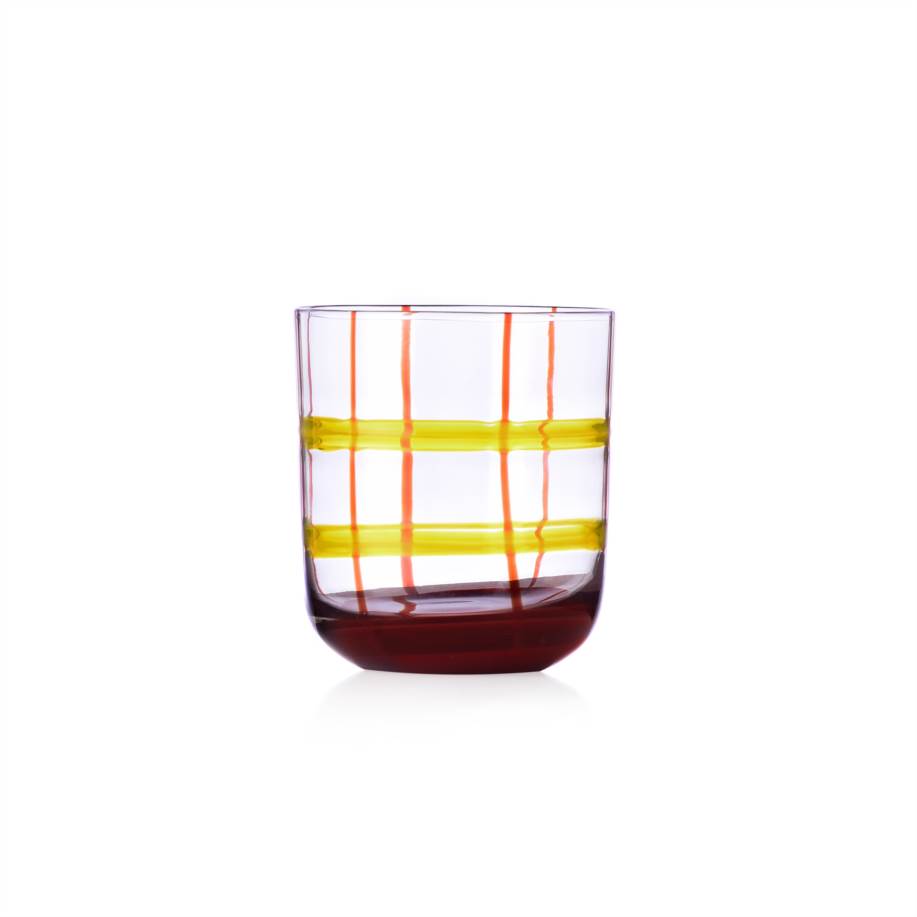 Tumbler yellow-bordeaux