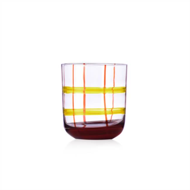 Tumbler yellow-bordeaux