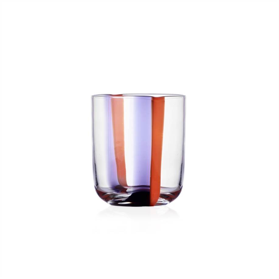 Tumbler lilla-arancio "U"