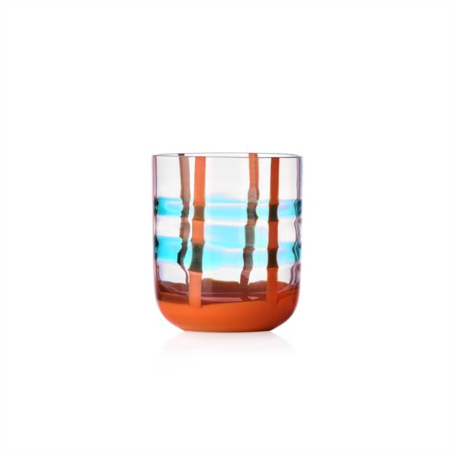 Tumbler turchese-arancio