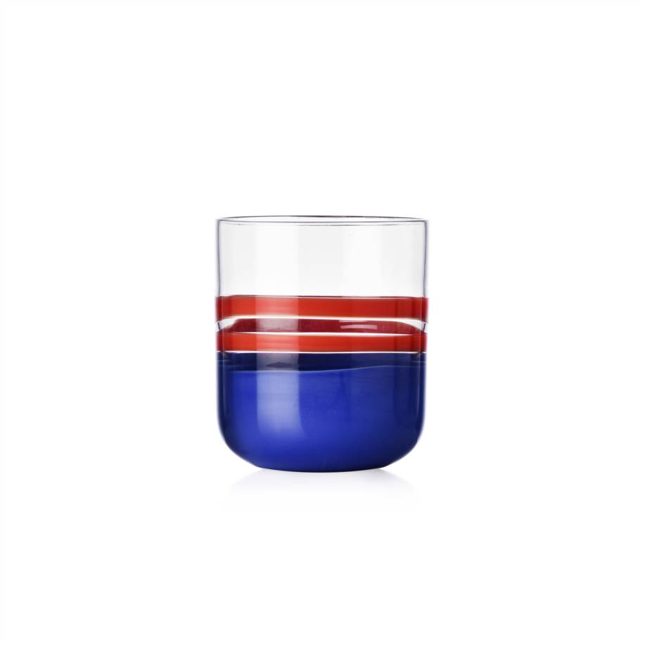 Tumbler rosso-azzurro