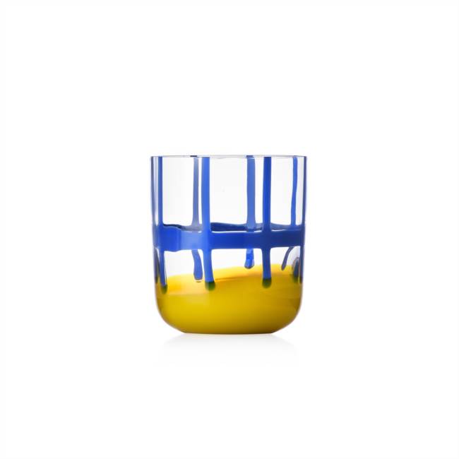 Tumbler light blue-yellow