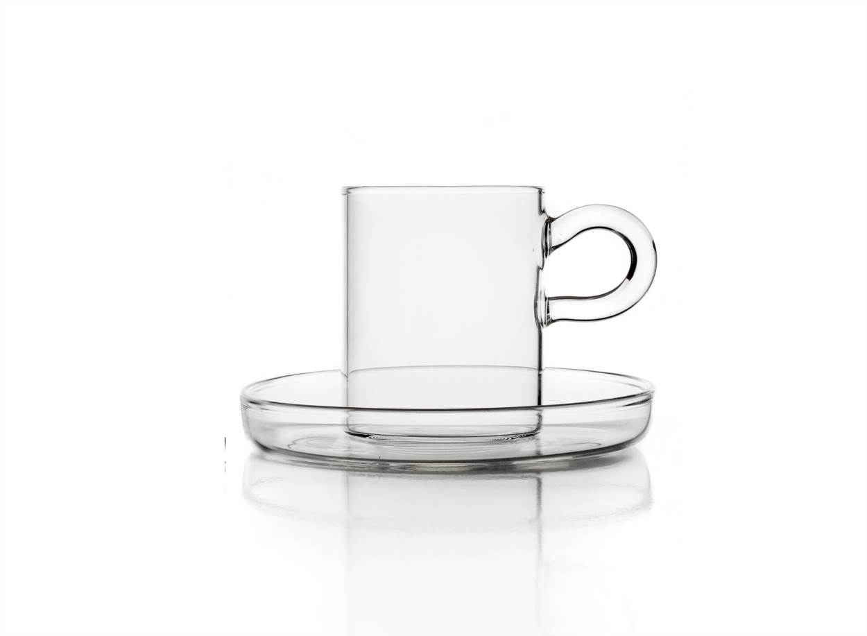 Set 2 pcs tazze caffè con piattino