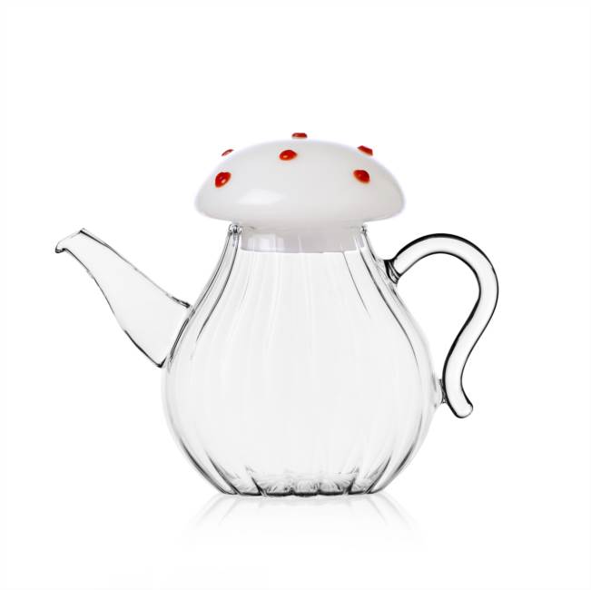 Teapot mushroom red dots