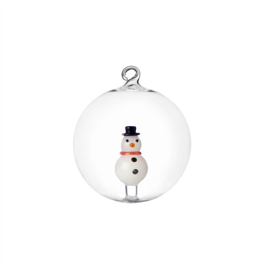 Christmas ball snowman