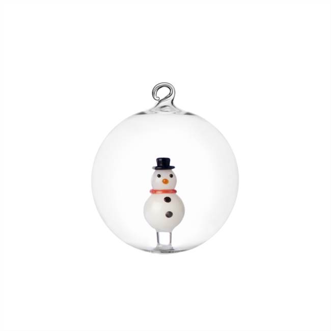 Christmas ball snowman