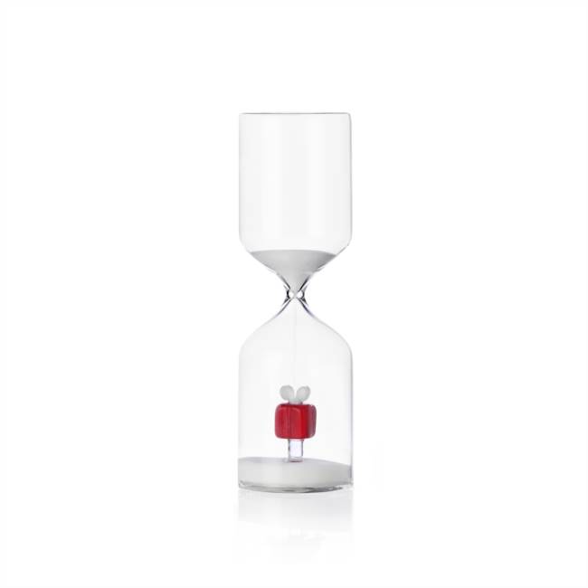 Hourglass gift red