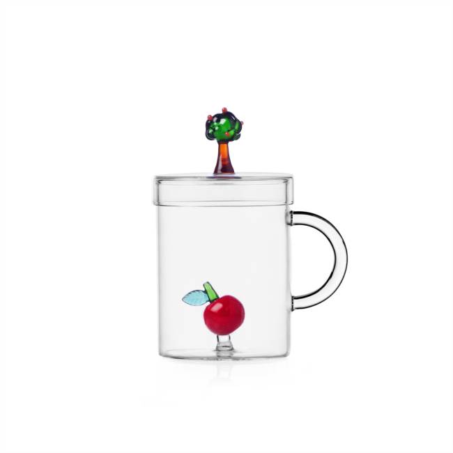 Mug w/lid apple-apple tree