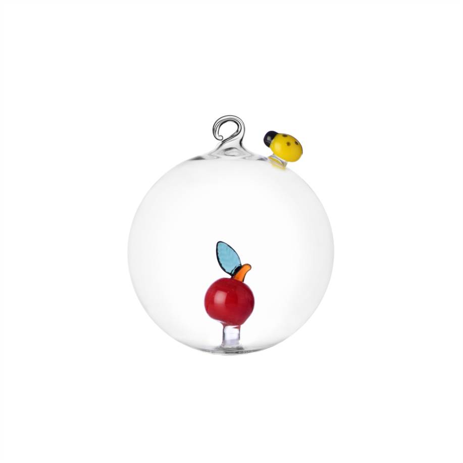 Christmas ball apple-ladybug