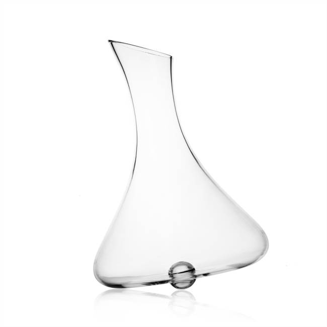 Tilting decanter dot clear NEW