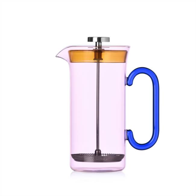 French press grande giallo rosa blu