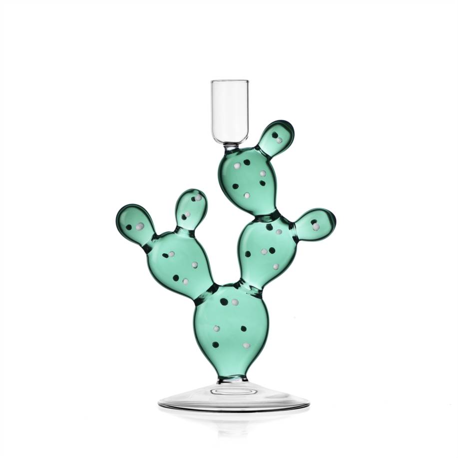 Candeliere cactus turchese