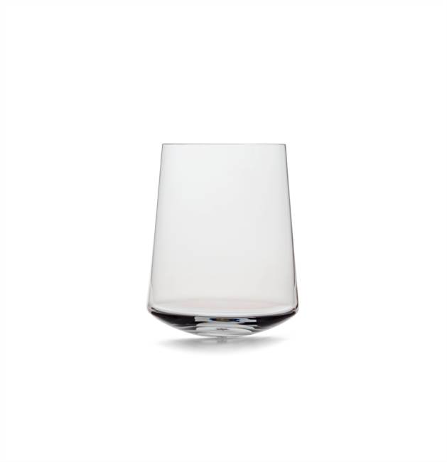 White wine glass smoke