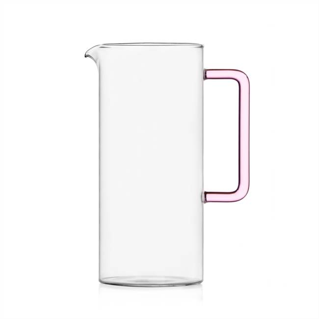 Clear jug pink handle